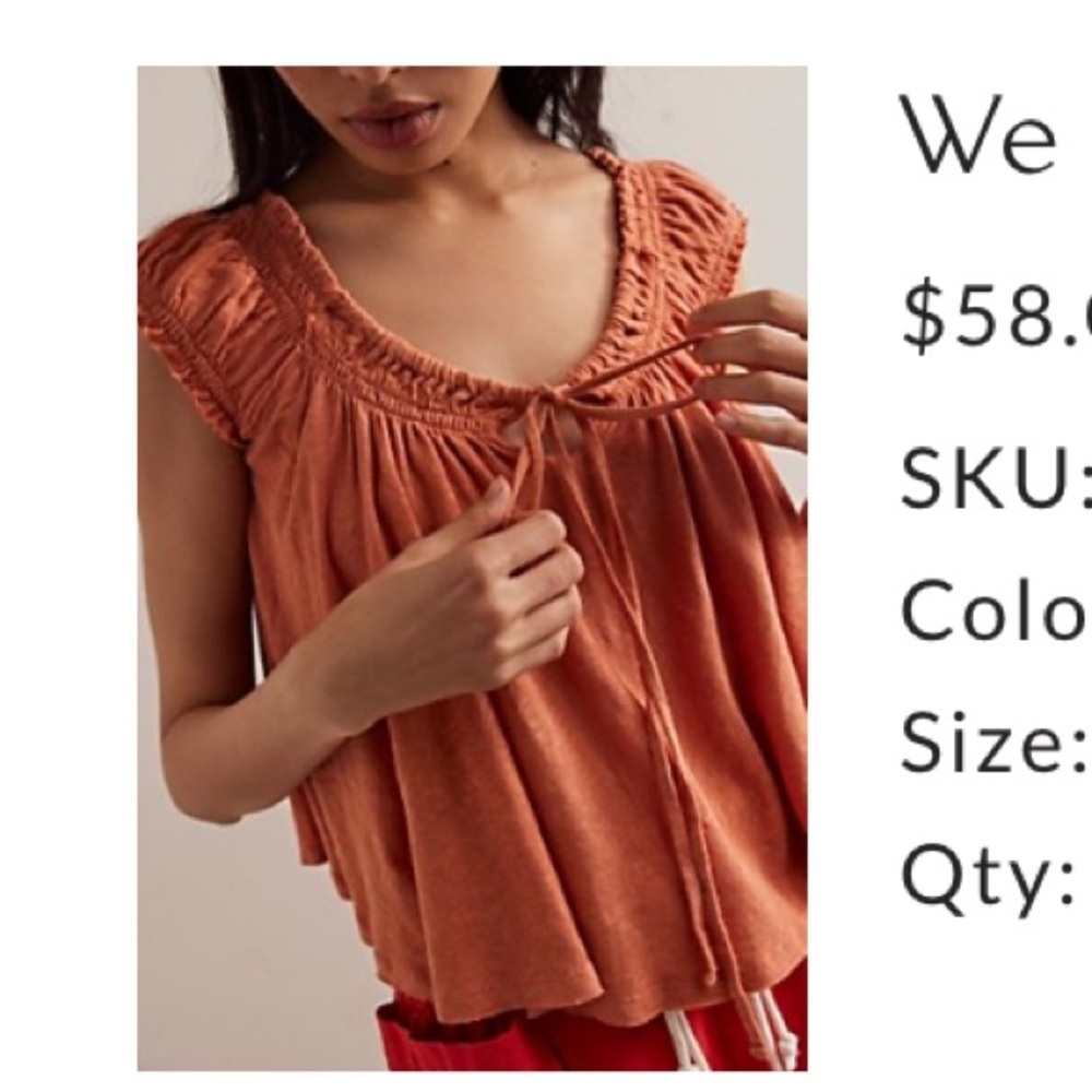 We The Free Dahlia Tee in Dusted Clay